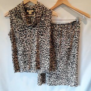 Like New Pleat Pleat by Rafeal animal print set